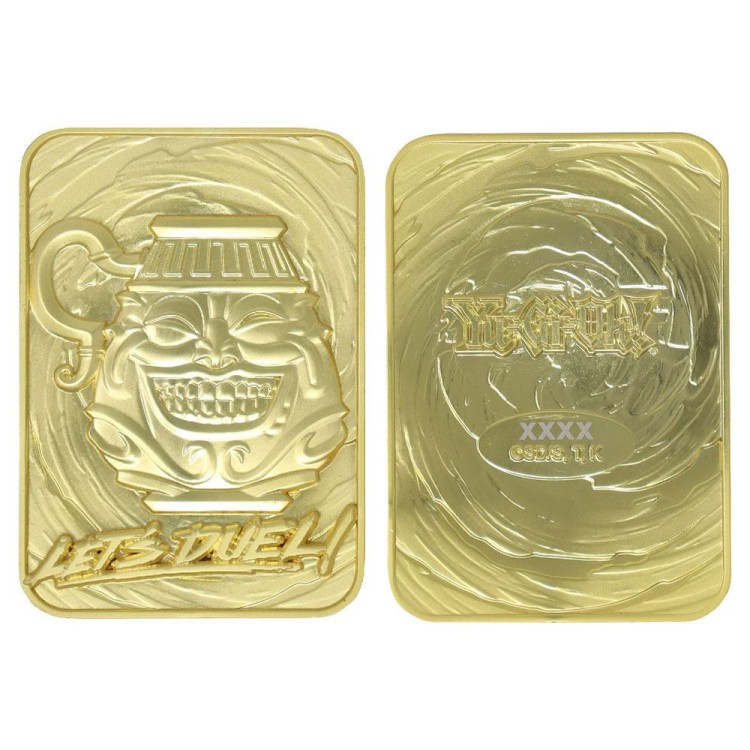 Yu-Gi-Oh! Replica Card Pot of Greed (gold plated) 2.jpg
