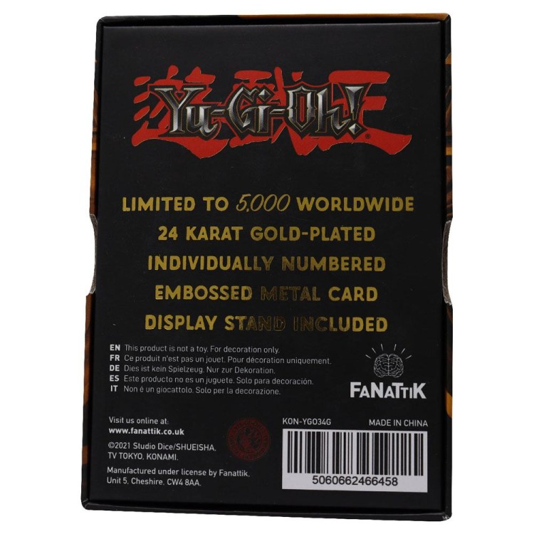 Yu-Gi-Oh! Replica Card Pot of Greed (gold plated) 3.jpg