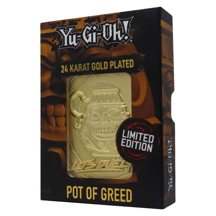 Yu-Gi-Oh! Replica Card Pot of Greed (gold plated) 4.jpg