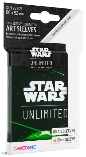 Opakowanie / packaging for Gamegenic: Star Wars Unlimited - Art Sleeves - Card Back Green w sklepie zarc.pl