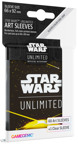 Opakowanie / packaging for Gamegenic: Star Wars Gamegenic: Star Wars Unlimited - Art Sleeves - Card Back Yellow w sklepie zarc.pl