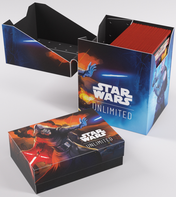 Gamegenic: Star Wars Unlimited Card Game - Soft Crate - Rey / Kylo Ren - zarc.pl - deck box -  pudełko na karty