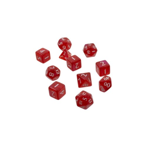 UP - Eclipse Dice Set: Apple Red (11 Dices) - zestaw 11 kości zarc.pl