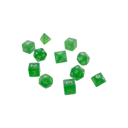 UP - Eclipse Dice Set: Lime Green (11 Dices) - zestaw 11 kości zarc.pl