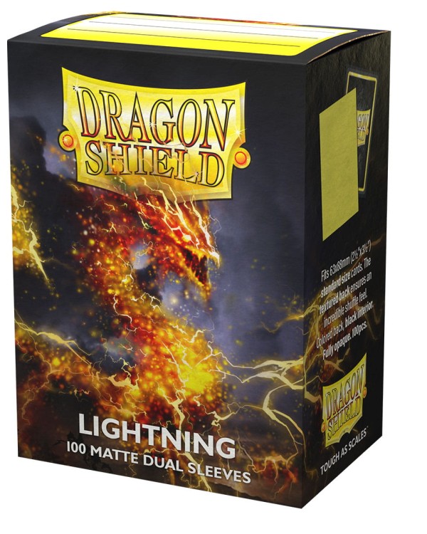 Koszulki na karty Dragon Shield Standard Dual Matte – Lightning – 100 sztuk.jpg