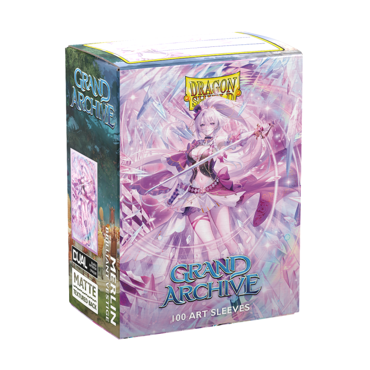 Dragon Shield Standard Licensed Dual Art Matte – Grand Archive Merlin, Brilliant Vestige 2.png