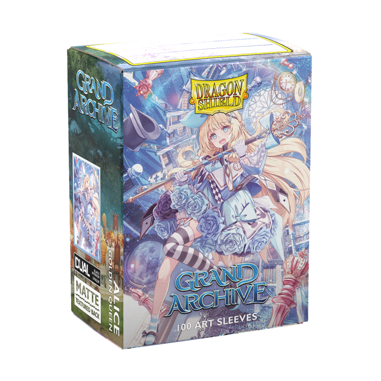 Dragon Shield Standard Licensed Dual Art Matte – Grand Archive Alice, Golden Queen 2.png