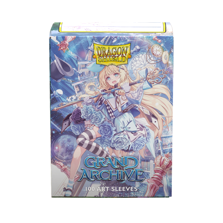 Dragon Shield Standard Licensed Dual Art Matte – Grand Archive Alice, Golden Queen 1.png