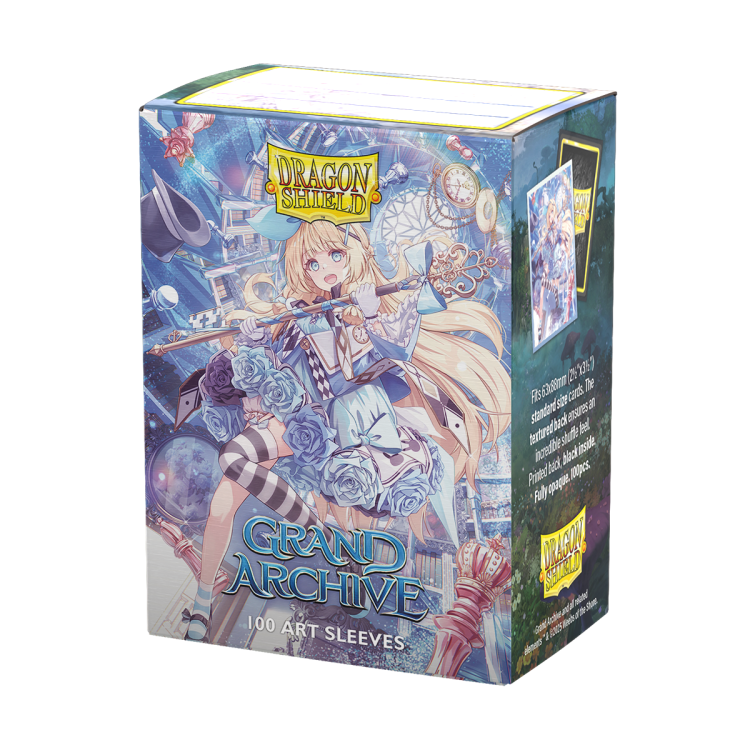 Dragon Shield Standard Licensed Dual Art Matte – Grand Archive Alice, Golden Queen.png