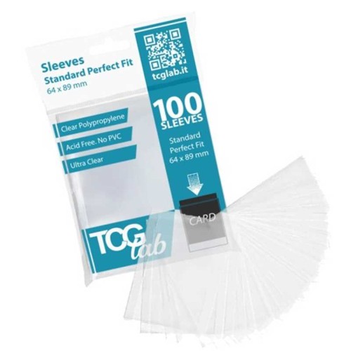 TcgLab Perfect Fit Standard Sleeves - Ultra Clear - 50 microns.jpg