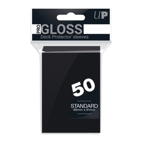 Koszulki na karty Ultra PRO Standard Gloss - Black - 50 sztuk.jpg