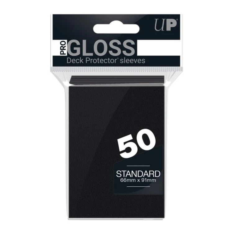 Koszulki na karty Ultra PRO Standard Gloss - Black - 50 sztuk.jpg