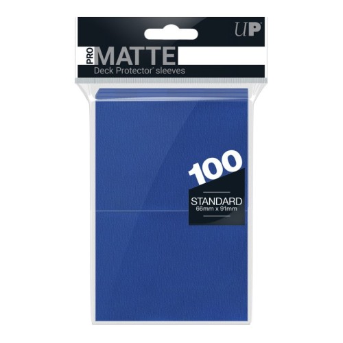 Koszulki na karty Ultra PRO Standard Matte - Blue - 100 sztuk.jpg