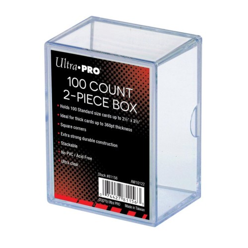 Pudełko na karty Ultra PRO 2-Piece 100 Count Card Storage Box - Clear.jpg