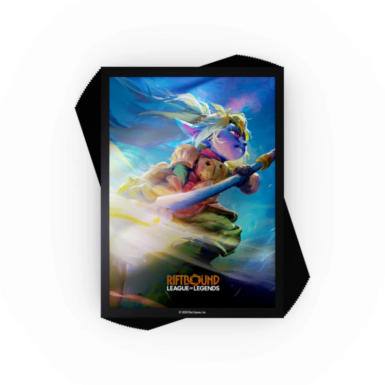 Riftbound League of Legends TCG - Unleashed Art Sleeves Poppy, Keeper of the Hammer (100 Sleeves).png