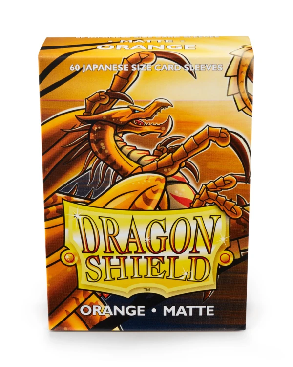 Koszulki na karty Dragon Shield Japanese Matte - Orange - 60 sztuk 1.jpg