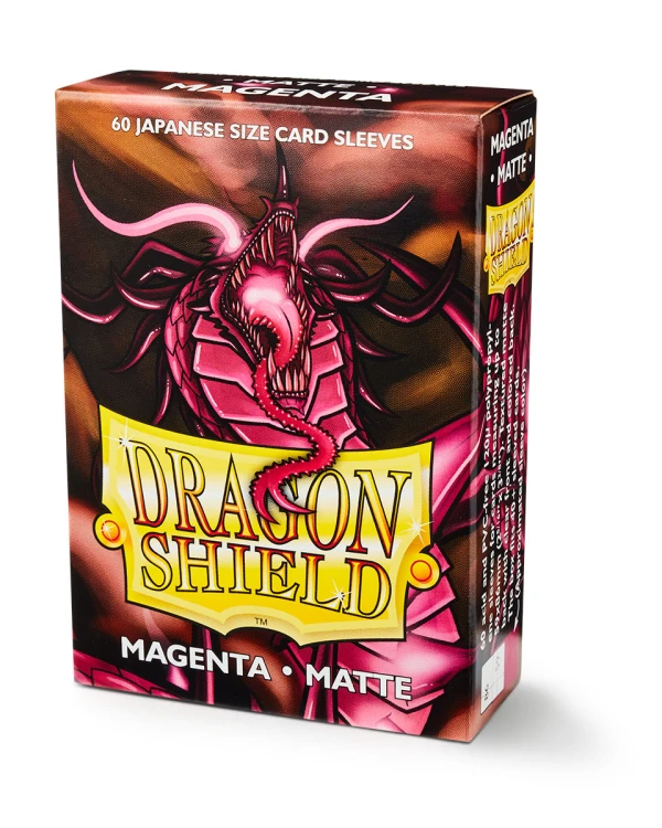 Koszulki na karty Dragon Shield Japanese Matte - Magenta - 60 sztuk.jpg