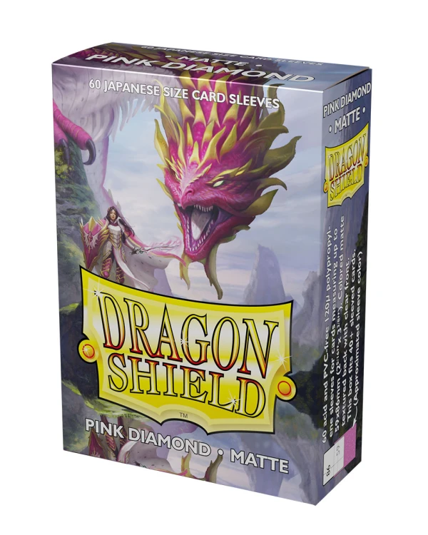 Koszulki na karty Dragon Shield Japanese Matte - Pink Diamond - 60 sztuk.jpg