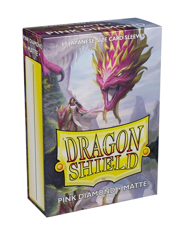 Koszulki na karty Dragon Shield Japanese Matte - Pink Diamond - 60 sztuk 2.jpg