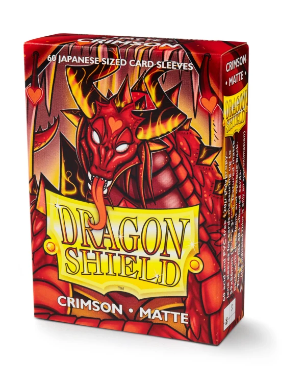 Koszulki na karty Dragon Shield Japanese Matte - Crimson - 60 sztuk.jpg