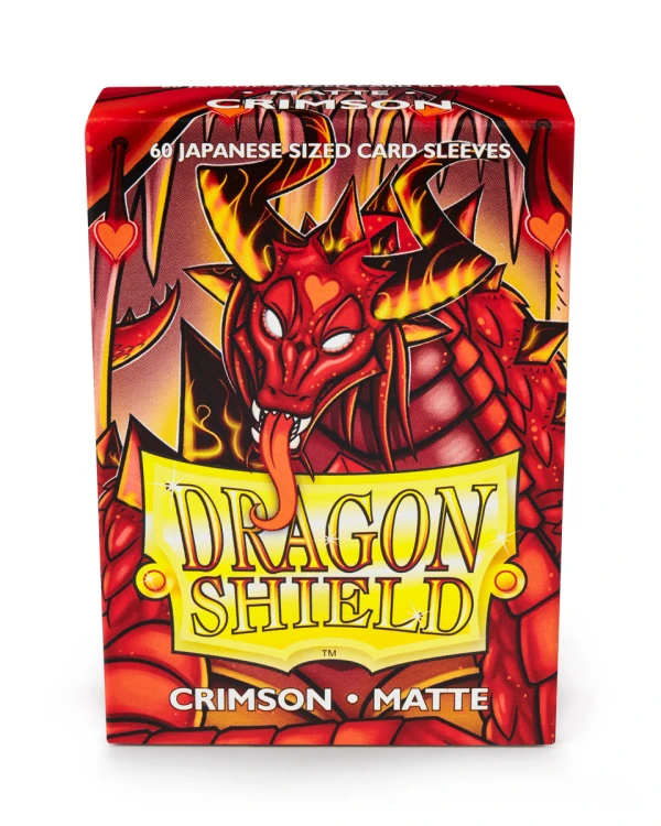 Koszulki na karty Dragon Shield Japanese Matte - Crimson - 60 sztuk 1.jpg