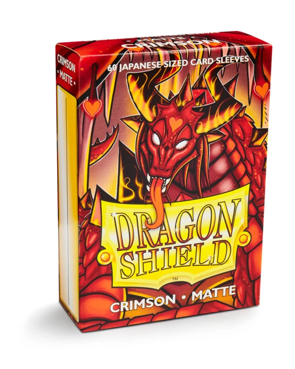 Koszulki na karty Dragon Shield Japanese Matte - Crimson - 60 sztuk 2.jpg