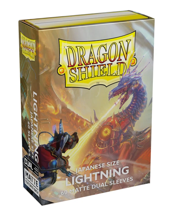 Koszulki na karty Dragon Shield Japanese Dual Matte - Lightning - 60 sztuk 2.jpg