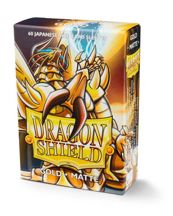 Koszulki na karty Dragon Shield Japanese Matte - Gold - 60 sztuk.jpg