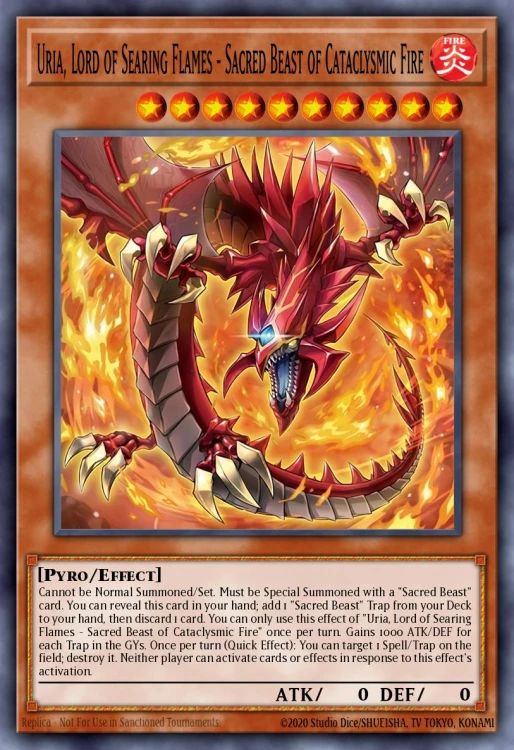 Inferno of the Sacred Beasts - Uria, Lord of Searing Flames CORI (Super Rare)