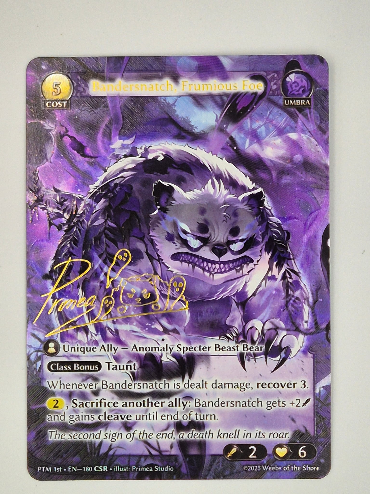 Bandersnatch, Frumious Foe PTM 1st(CSR) FOIL – TCG Trading Card